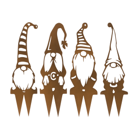 Metal Gnome Garden Stake