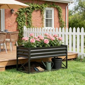Raised Garden Bed with Shelf