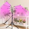 Full Spectrum Indoor Plant Grow Light with Adjustable Stand – 80 LEDs Floor Plant Lamp, 5 Dimming Levels (20%-100%), 3/9/12H Auto On/Off Timer, Height