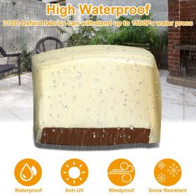 210D Waterproof Outdoor BBQ Grill Cover Windproof Dustproof Patio Gas Grill Oven Protector Oxford Cloth Garden GPCT1580 - 70IN