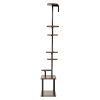 Plant Stand Indoor with Grow Lights, 62 in Tall 8-Tier Lighted Plant Shelf, Metal Corner Plants Holder, 3 Timer & 10 Brightness, Tree-Shaped Flower Di