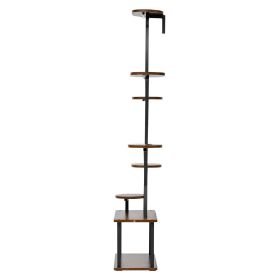 Plant Stand Indoor with Grow Lights, 62 in Tall 8-Tier Lighted Plant Shelf, Metal Corner Plants Holder, 3 Timer & 10 Brightness, Tree-Shaped Flower Di