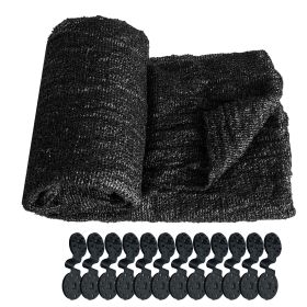 6.5ft*3.3ft Black sunshade netting fabric with high-strength UV protection, perfect for plant protection. - 6.5ft*3.3ft