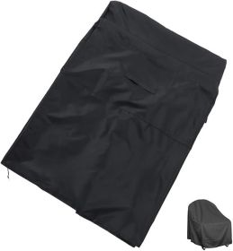 Patio Furniture Covers in Outdoor Chair Cover Deep Seat Weatherproof for Patio Lounger - black