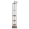 Plant Stand Indoor with Grow Lights, 63 in Tall 6-Tiered Lighted Plant Shelf, 2 Pack Metal Corner Plants Holder, 3 Timer & 10 Brightness, Half-Moon Sh