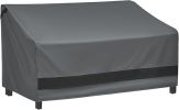 loriano 3-Seater Patio Furniture Covers,100% Waterproof for Loveseat Couch Outdoor Sofa - black