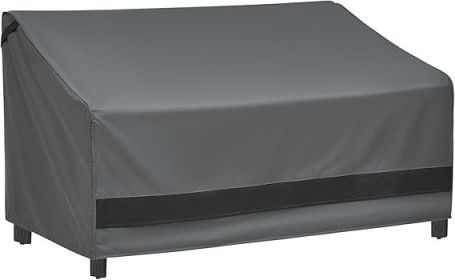 loriano 3-Seater Patio Furniture Covers,100% Waterproof for Loveseat Couch Outdoor Sofa - black