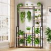 Large Plant Stand Indoor with Grow Light, 71 Inches Tall Plant Shelf, 8 Tiered Heavy-Duty Metal Plant Stand, Square Flower Stand Display Rack for Livi