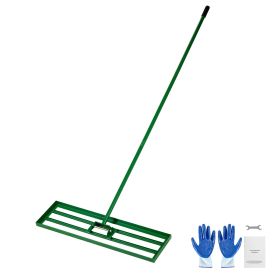Lawn Leveling Rake, 36"x10" Level Lawn Tool, Heavy-duty Lawn Leveler with 78" Steel Extended Handle, Yard Leveling Rake Suit for Garden, Golf Lawn