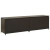 Patio Storage Box Poly Rattan 78.7"x19.6"x23.6" Brown