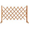 Garden Trellis Fence Orange 47.2"x35.4" Solid Firwood