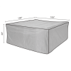 Direct Wicker 106x106in Water Resistant Patio Furniture Cover Heavy Duty Outdoor Sectional Sofa Cover - style 1