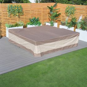 Direct Wicker 106x106in Water Resistant Patio Furniture Cover Heavy Duty Outdoor Sectional Sofa Cover - style 3
