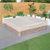 Direct Wicker 106x106in Water Resistant Patio Furniture Cover Heavy Duty Outdoor Sectional Sofa Cover - style 2