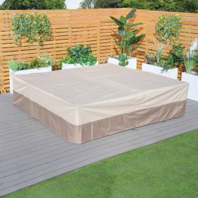 Direct Wicker 106x106in Water Resistant Patio Furniture Cover Heavy Duty Outdoor Sectional Sofa Cover - style 2