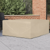 Direct Wicker 106x106in Durable and Water Resistant Outdoor Furniture Cover with Buckles Fits - Beige