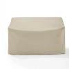 Direct Wicker 106x106in Durable and Water Resistant Outdoor Furniture Cover with Buckles Fits - Beige