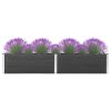 Garden Raised Bed 78.7"x19.7"x21.3" WPC Gray