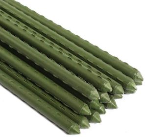 10PC 60inch Dark Green Solid Plastic Rods - DIY Craft Material, Support Sticks, Garden Tying Poles, Plant Binding Stakes