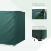 3-Seater Patio Swing Cover, Outdoor Garden Furniture Protection Hammock Cover Waterproof 85" X 61" X 59", Dark Green - Dark Green