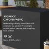 600D Oxford 3-Seater Patio Swing Cover Outdoor Swing Chair Cover Rain Protection Waterproof Anti-UV, Dark Gray - Dark Gray