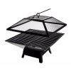 Square Small Fire Pit BBQ Party Portable Fire Pit