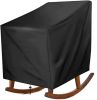 Patio Furniture Covers in Outdoor Chair Cover Deep Seat Weatherproof for Patio Lounger - black