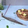 Elegant Silver Incense Burner Holder Set of 2 Perfect for Relaxation Meditation Home Fragrance Aromatherapy Yoga Zen Atmosphere Home Decor
