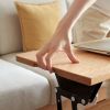 Elevating Center Table Low Table 100% Solid Oak Wood Top Plate Desk Coffee Table Width 100 x Depth 60 x Height 45 cm Study Desk Work From Home Easy To