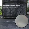 Outsunny Smokeless Fire Pit Portable Magnesium Oxide Bonfire Stove with Mat Black For Patio and Picnic