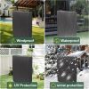 Zero Gravity Folding Chair Covers 2PCS, Dustproof Waterproof 420D Oxford Cloth Lawn Patio Furniture Covers - black
