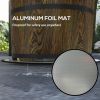 Outsunny Portable Smokeless Fire Pit Magnesium Oxide Bonfire Stove with Mat Brown Ideal for Outdoor Activities