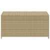 Garden Storage Box Mix Beige 50.2 Gal Poly Rattan