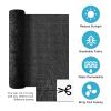 6.5ft*3.3ft Black sunshade netting fabric with high-strength UV protection, perfect for plant protection. - 6.5ft*3.3ft