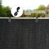 6.5ft*3.3ft Black sunshade netting fabric with high-strength UV protection, perfect for plant protection. - 6.5ft*3.3ft