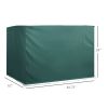 3-Seater Patio Swing Cover, Outdoor Garden Furniture Protection Hammock Cover Waterproof 85" X 61" X 59", Dark Green - Dark Green