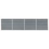 Raised Garden Bed 126"x15.7"x30.3" Galvanized Steel Gray