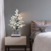 3FT Pre-lit Potted Flocked Christmas Tree