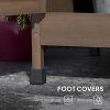 Outsunny Wooden Potting Bench with Storage, Sink, Water Tap for Backyard, Patio, Balcony, Dark Brown