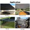 6.5ft*3.3ft Black sunshade netting fabric with high-strength UV protection, perfect for plant protection. - 6.5ft*3.3ft
