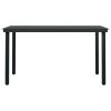 5 Piece Patio Dining Set Black