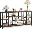 Console Sofa Table - Rustic Brown