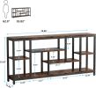 Console Sofa Table - Rustic Brown