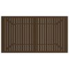 Patio Table Brown 55.1"x31.5"x28.3" Steel