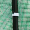 8*8ft Plastic Sprayed Iron Pipe PE Mesh Foldable Greenhouse Shed Green