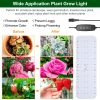 2Pcs Ultra-Thin LED Grow Lights for Indoor Plants with 126Pcs LEDs Full Spectrum Under Cabinet Plant Growing Light Panel 3/9/12H Timer 9 Dimmable Leve