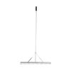 Landscape Rake, 36" Head Aluminum Landscape Rake, Lake Weed Rake with 75" Long Handle, for Loosening Soil, Lawn Care, Weeding Lake, Garden, Pond