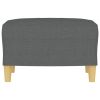 Footstool Dark Gray 23.6"x19.7"x16.1" Fabric
