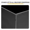 Metal Garden Bed with Trellis, 43 Inch Height Metal Planter Box with Trellis, Garden Box for Climbing Plants Vegetable, Metal Garden Bed with Drainage