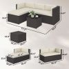 3-piece terrace furniture set, outdoor furniture set, garden set, beige